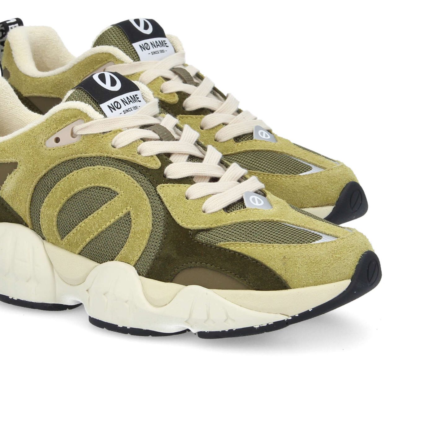 KRAZEE RUNNER M - H.SDE/KNIT/SUED - VERT KIWI/VERT OLIVE